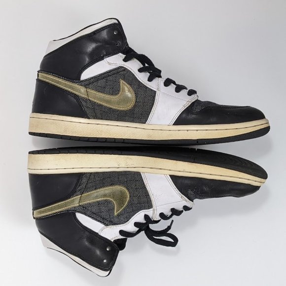 Air Jordan 1 Retro Father\'s Day Black White Mid Top main image 8